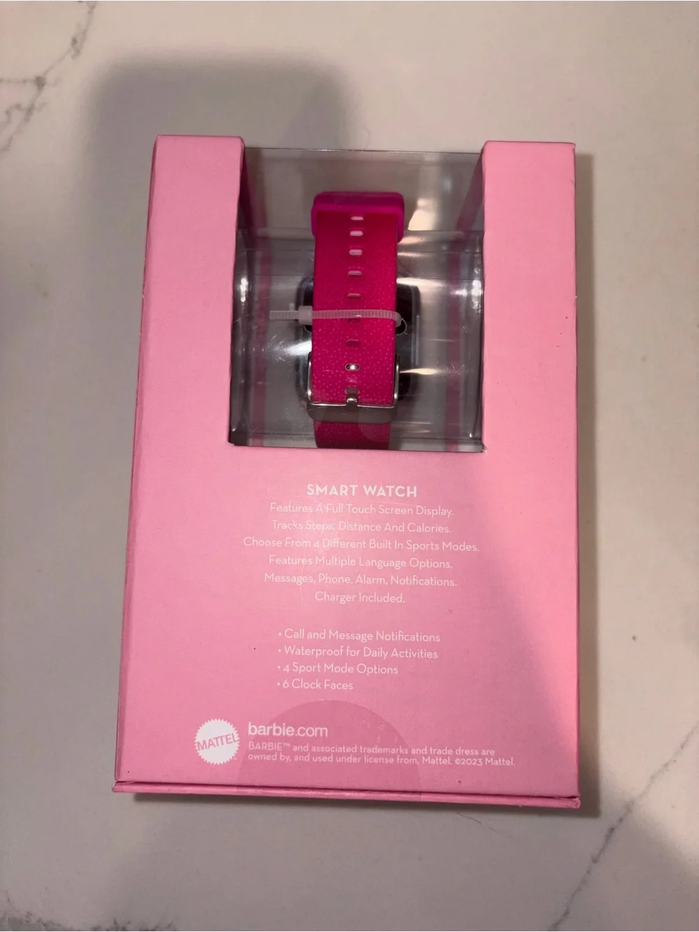 Barbie Hot Pink and White Kids Smartwatch